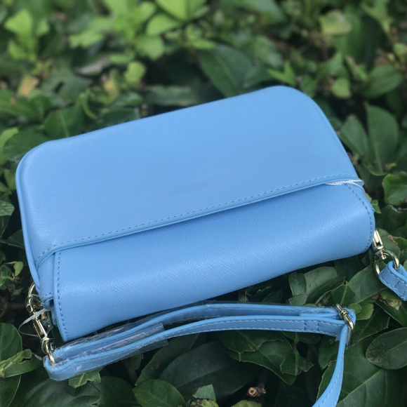 Tory Burch Robinson Shoulder Crossbody Bag Blue - Picture 4 of 4